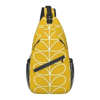 Модный Рюкзак-слинг через плечо с линейным стержнем Orla Kiely, Мужские Скандинавские сумки на плечо с цветочным Рисунком для путешествий