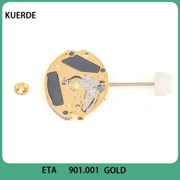 Новый швейцарский механизм ETA 901001 ETA901.001 золотой кварцевый механизм, аксессуары для часов