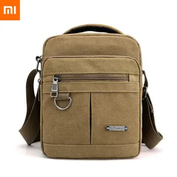 Парусиновая сумка Xiaomi, мужская новая парусиновая сумка-мессенджер в корейском стиле, портативная сумка на одно плечо для отдыха на открытом воздухе