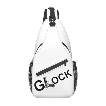 Glock Lettring Рюкзак-слинг через плечо, Мужская нагрудная сумка на заказ для Велоспорта, походный рюкзак