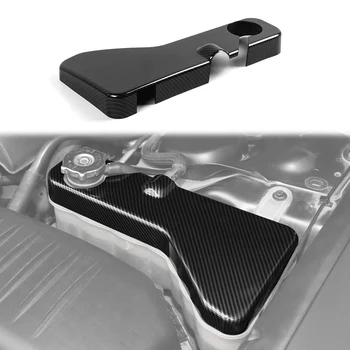 Накладка крышки моторного отсека бака охлаждающей жидкости для Dodge-Challenger Charger Accessories 2011-2022, ABS из углеродного волокна Изображение 2