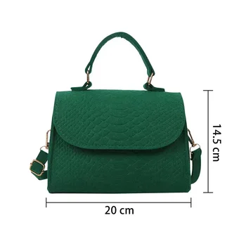 Новый стиль, женская сумка для подмышек, Популярная фетровая нишевая Маленькая квадратная сумка, сумка через плечо Изображение 2