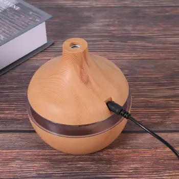 2X USB-увлажнитель для Ароматерапии с древесным зерном, капли воды, Очистка воздуха, Эфирное масло, Ароматический диффузор, Зерно Изображение 2