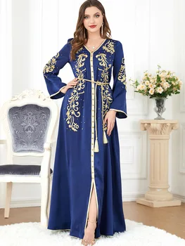 BNSQ # 3299 Мусульманская женская одежда скромное платье кафтан марокканский кафтан Изображение 2