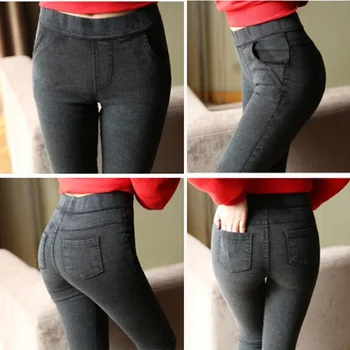 Осенние Новые Корейские Осенние Женские Обтягивающие джинсы 