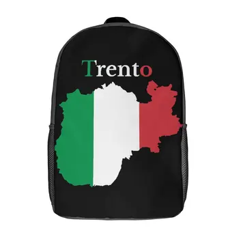 17-дюймовый рюкзак через плечо Карта провинции Тренто Итальянская провинция Фирменный рулон одеяла для уютных школ высшего качества