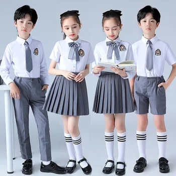 Униформа для выступлений детского хора, форма для чтения стихов учащимися начальных и средних школ в юбках,