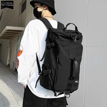 Стильный уличный многофункциональный мужской рюкзак Harajuku, школьные сумки для мальчиков, легкие водонепроницаемые нейлоновые дорожные сумки для мужчин