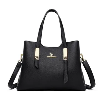 Женские новые модные сумки через плечо из искусственной кожи, дизайнерская сумочка, женская сумка через плечо, высококачественная сумка-тоут с верхней ручкой