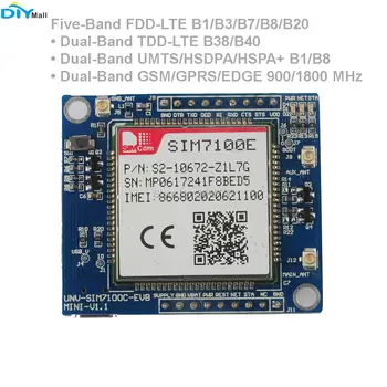 EU Network SIM7100E Плата разработки модуля 4G + антенна для Arduino Raspberry Pi Android Linux Windows Изображение 2