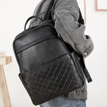 Мужская сумка через плечо из натуральной кожи AETOO, рюкзак из воловьей кожи большой емкости, деловая сумка для компьютера, корейская версия th