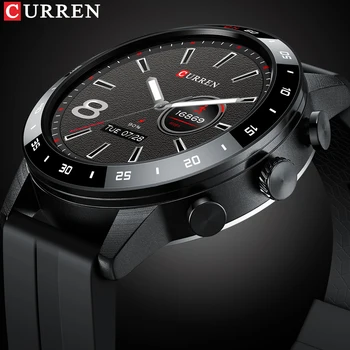 CURREN 2022 Мужские Смарт-часы с Частотой сердечных сокращений IP68 Водонепроницаемые Спортивные Часы для Фитнеса Bluetooth Call Smartwatch Музыкальные Часы Изображение 2