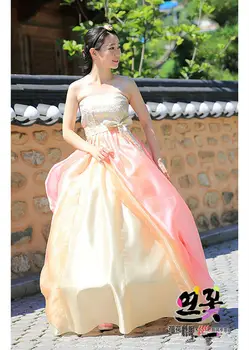 Платье Ханбок Традиционный корейский Церемониальный костюм Fushion Корейский Улучшенный Ханбок Изображение 2