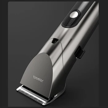 Электрическая машинка для стрижки волос Youpin RIWA, Моющийся Перезаряжаемый профессиональный парикмахерский Триммер с переменной скоростью вращения, с режущей головкой из углеродистой стали Изображение 2