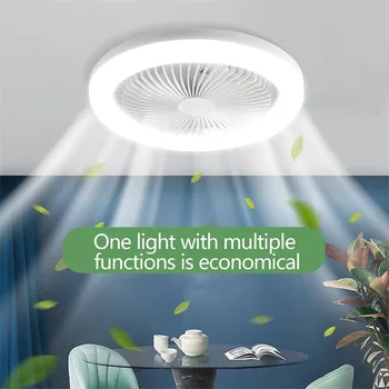 Xiaomi Aromatherapy Fan Light Бытовая Спальня Потолочный вентилятор Освещение Бесшумный пульт дистанционного управления Гостиная Современный простой светодиодный светильник Изображение 2