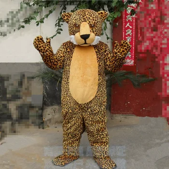Леопардовый костюм талисмана плюшевого леопарда косплей костюм Хэллоуин карнавал Гепард производительность реквизит унисекс для взрослых мультфильм наряд Изображение 2