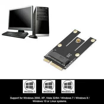M.2 Конвертер NGFF в Mini PCI-E Адаптер для M.2 Wifi Wlan Bluetooth-карты Intel AX200 9260 8265 8260 для Ноутбука Изображение 2