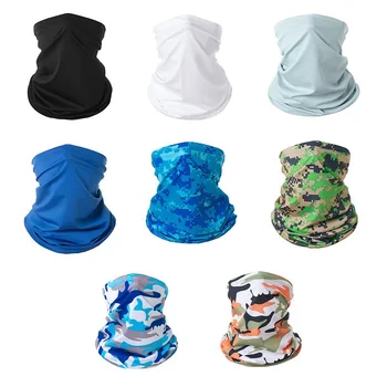 Защита от ультрафиолета, шелковая маска для лица, шейная трубка, Спортивная бандана, шарф для активного отдыха, Дышащий походный шарф, Шейная гетра, Бандана3 Изображение 2