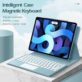 2021 Чехол с двойной магнитной клавиатурой для iPad Air 4 Pro 11 2020 Клавиатура с сенсорной панелью и мышь для iPad Pro 11 Дюймов 10,9 Smart Case