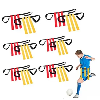 Набор футбольных Флагов Флаг 12 Игроков Футбольные Пояса И Флаги Набор Водонепроницаемых футбольных Флагов Для Юношеского И взрослого Тренировочного Оборудования