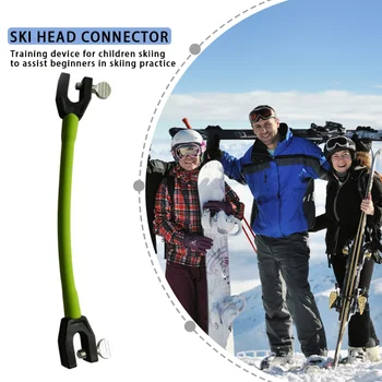 Портативный соединитель для лыжных наконечников с головным тренажером из нержавеющей стали, средства для тренировки лыж, снаряжение для сноуборда Изображение 2