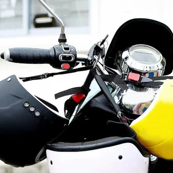 2023 Новый универсальный замок для мотоциклетного шлема противоугонный металлический замок безопасности шлема с 2 ключами Изображение 2