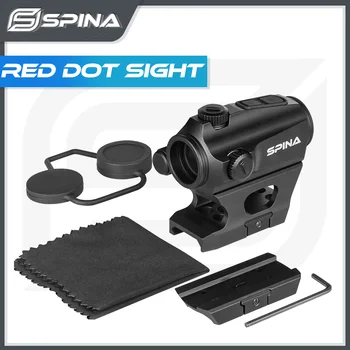 Spina Optics охотничий тактический 1X красный точечный прицел IPX7 Водонепроницаемый прицел для винтовки страйкбольный прицел с красной точечной лупой