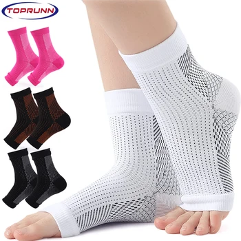 1 пара носков для невропатии, компрессионный рукав для лодыжки для женщин или мужчин, поддержка лодыжки при отеках, подошвенном фасците