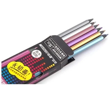 металлический цветной карандаш, креативная ручка для рисования граффити, 12 шт.