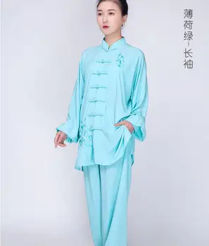 Китайская Традиционная одежда С вышивкой Кунг-фу, Боевые искусства Тай-Чи, Винтажный костюм эпохи Тан, Весна Изображение 2