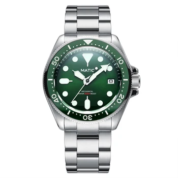 MATIC WATCH DIVER X 42 мм Механические наручные часы SII NH35A [Зеленый циферблат]