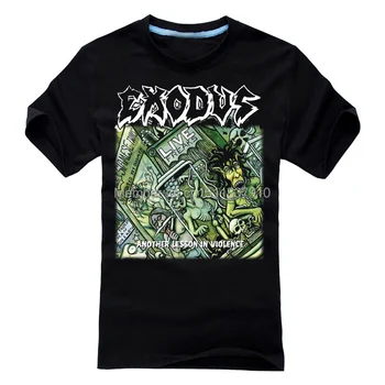 Иллюстрация 8 Дизайнов Exodus Rock Брендовая Рубашка 3D Mma Для Фитнеса Hardrock Heavy Dark Metal в стиле Панк из 100% Хлопка Уличная Одежда