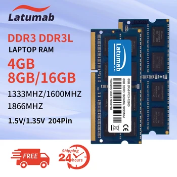 DDR3 DDR3L Оперативная память ноутбука 8 ГБ 4 ГБ 1600 МГц 1333 МГц 1866 МГЦ 1,35 В PC3L DDR3 Sodimm оперативная память Ноутбука Memoria Ram DDR3